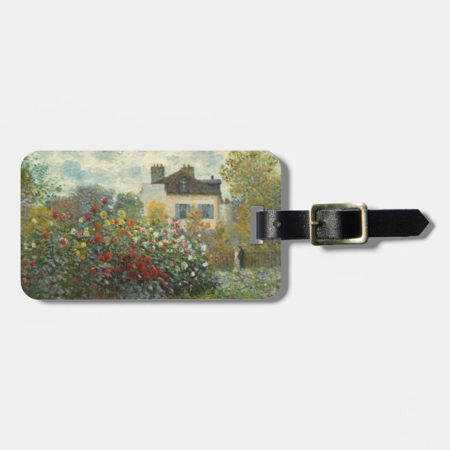 Étiquette À Bagage Claude Monet | le jardin de l'artiste à Argenteuil (Devant horizontal)