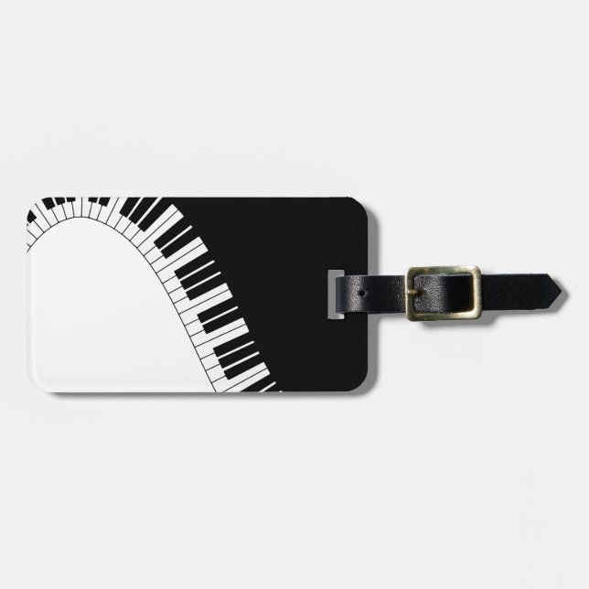 Étiquette À Bagage Clavier pour piano (Devant horizontal)