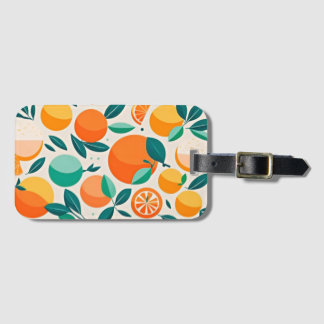 Étiquette À Bagage Clementine mandarine