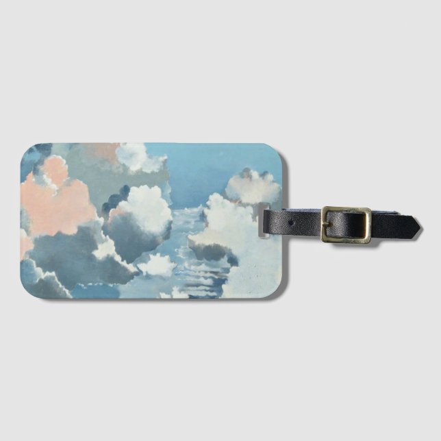 Étiquette À Bagage Cloudscape, belle peinture de Paul Nash (Devant Horizontal)