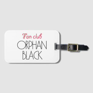 Étiquette À Bagage Club de fan noir orphelin
