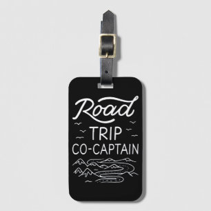 Étiquette À Bagage Co-capitaine I du voyage routier