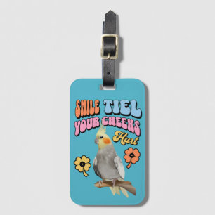 Étiquette À Bagage Cockatiel Parrot gai