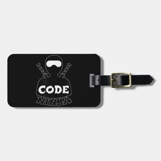 Étiquette À Bagage Code Ninja Computer Coding Engineer Funny Lovers (Devant horizontal)