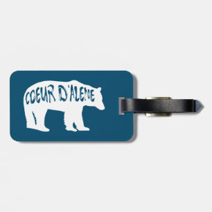 Étiquette À Bagage Coeur d'Alene Idaho Bear