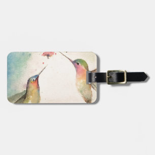 Étiquette À Bagage colibris