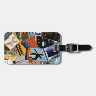Étiquette À Bagage Collage du monde