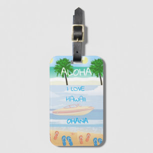 Étiquette À Bagage Collection Hawaii Aloha -