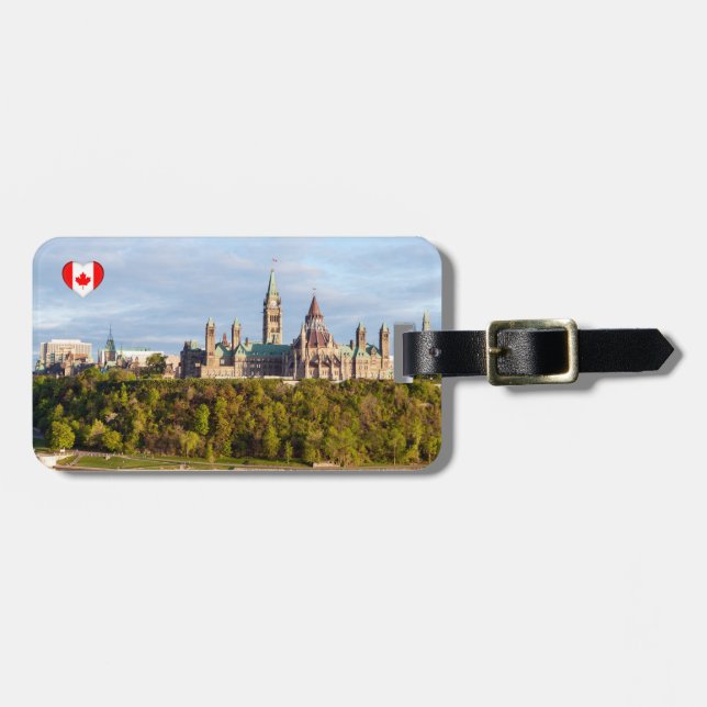 Étiquette À Bagage Colline du Parlement à Ottawa - Ontario, Canada (Devant horizontal)
