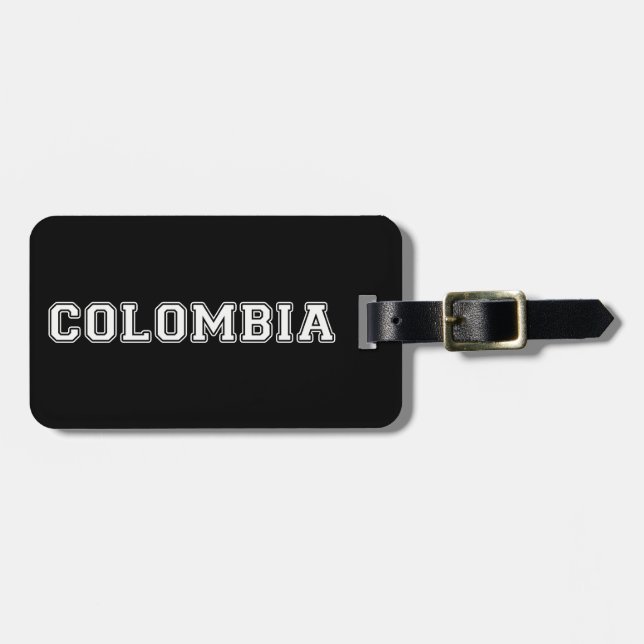 Étiquette À Bagage Colombie (Devant horizontal)