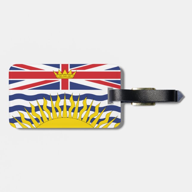 Étiquette À Bagage Colombie-Britannique (Dos horizontal)