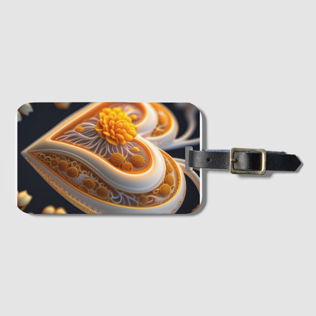 Étiquette À Bagage “Colorful Heart, Powerful Soul” (Devant Horizontal)