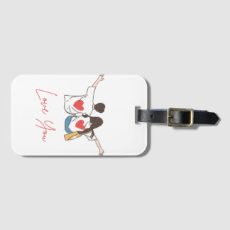 Étiquette À Bagage Colorful Illustrated Luggage Tag