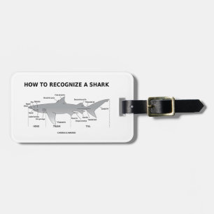 Étiquette À Bagage Comment identifier un requin (humour de biologie)