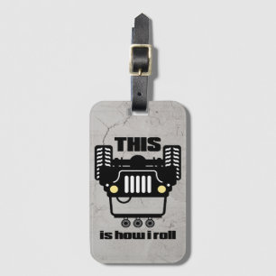 Étiquette À Bagage Comment je roule 4x4 tous terrains basculent le