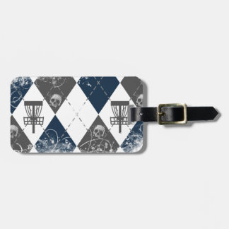 Étiquette À Bagage Conception à motifs de losanges de golf de disque