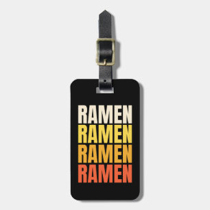 Étiquette À Bagage Conception de texte Ramen