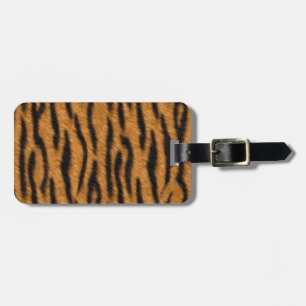 Étiquette À Bagage Conception d'impression de peau de tigre, motif de
