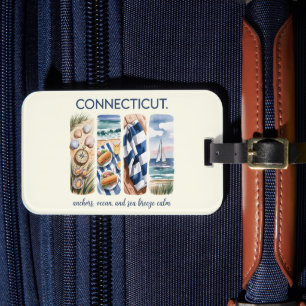 Étiquette À Bagage Connecticut - Ancres, Ocean & Sea Breeze