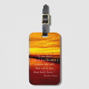 Étiquette À Bagage Construire l'espoir de rêve citation coucher de so