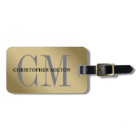 Cool Faux Copper Gras Gris Monogramme