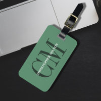 Cool moderne Green Bold Monogramme