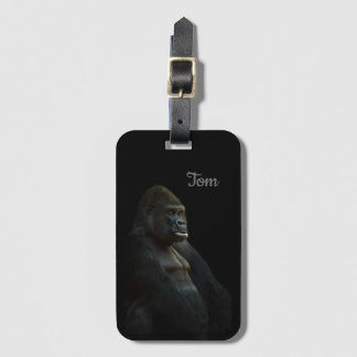 Étiquette À Bagage Cool Parfait Grand Singe Noir