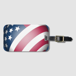Étiquette À Bagage Cool Patriotique États-Unis d'Amérique Drapeau cou