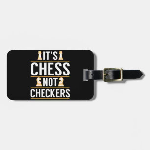 Étiquette À Bagage cool ses échecs pas checkers chèques joueurs cadea