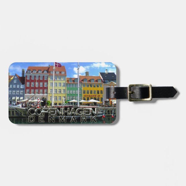 Étiquette À Bagage Copenhague (Devant horizontal)