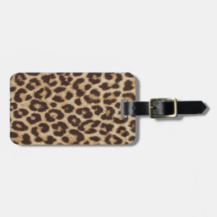 Étiquette À Bagage Copie de peau de guépard
