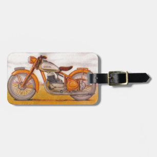 Étiquette À Bagage Copie vintage de moto de Socovel d'or