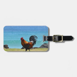 Étiquette À Bagage Coq de Kauai