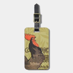 Étiquette À Bagage Coq Steinlen Cocorico Art Français