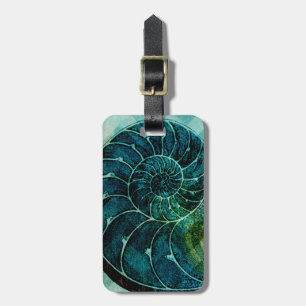 Étiquette À Bagage Coque spirale Turquoise