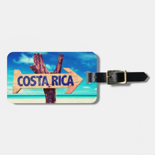 Étiquette À Bagage Costa Rica (Devant horizontal)