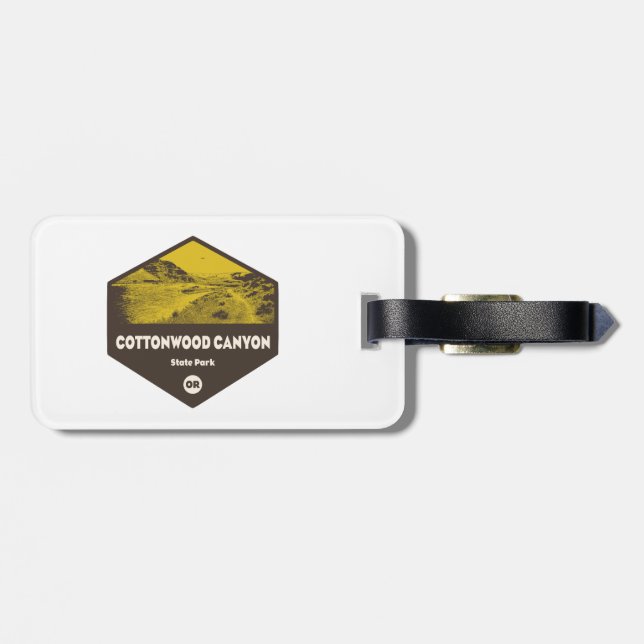 Étiquette À Bagage Cottonwood Canyon State Park Oregon (Dos horizontal)