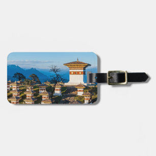 Étiquette À Bagage Coucher de soleil sur le col de Dochula - Bhoutan,