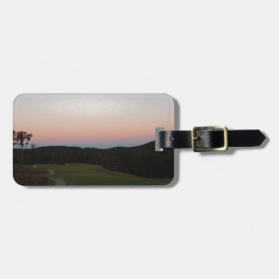 Étiquette À Bagage Coucher de soleil sur le terrain de golf du lac Ar