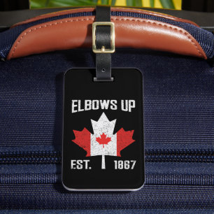 Étiquette À Bagage Coudes vers le haut Canada Véritable Nord Fier Can