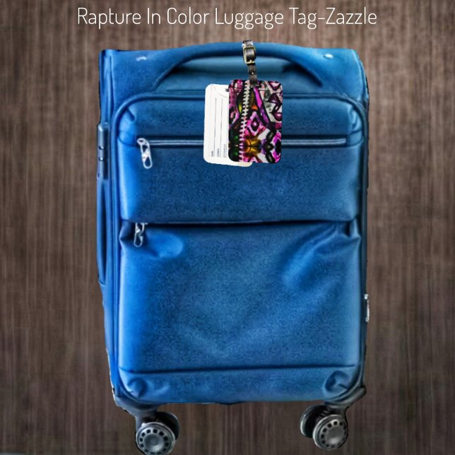 Étiquette À Bagage Couleur de vidage (Créateur téléchargé)