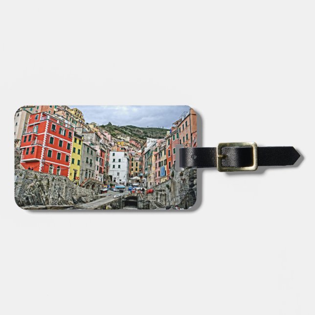Étiquette À Bagage Couleurs de l'Italie - étiquette de bagage (Devant horizontal)