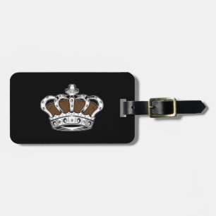 Étiquette À Bagage Couronne - Brown