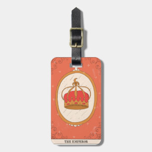 Étiquette À Bagage couronne de la carte de tarot de l'empereur grand 