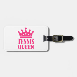 Étiquette À Bagage Couronne de reine de tennis