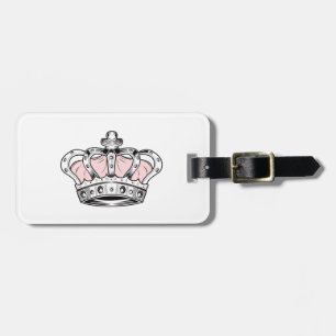 Étiquette À Bagage Couronne - PInk