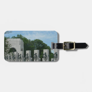 Étiquette À Bagage Couronnes du mémorial de la Seconde Guerre mondial
