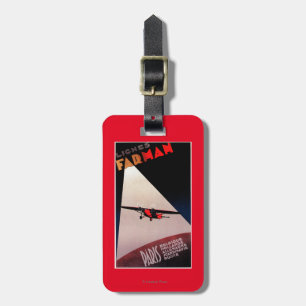 Étiquette À Bagage Courrier de promo de monoplan de Farman 300 de
