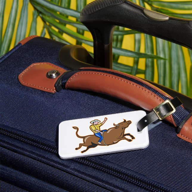 Étiquette À Bagage Cowboy Étiquettes De Bagages À Taureau (Créateur téléchargé)