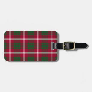 Étiquette À Bagage Crawford Tartan Motif